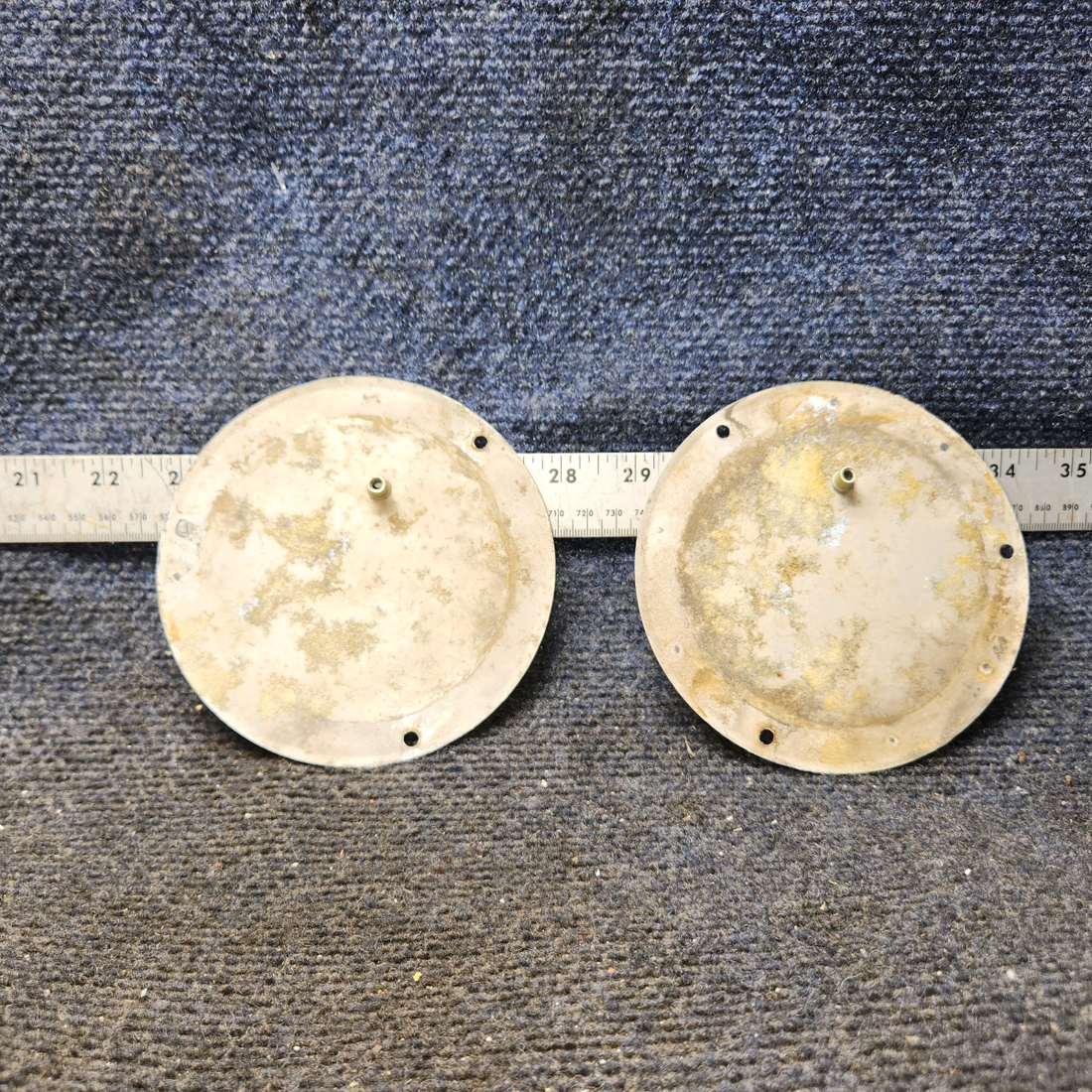 Used aircraft parts for sale, S225-2 Cessna 172F Inspection Plates - 5", 3 holes (Set of 2)