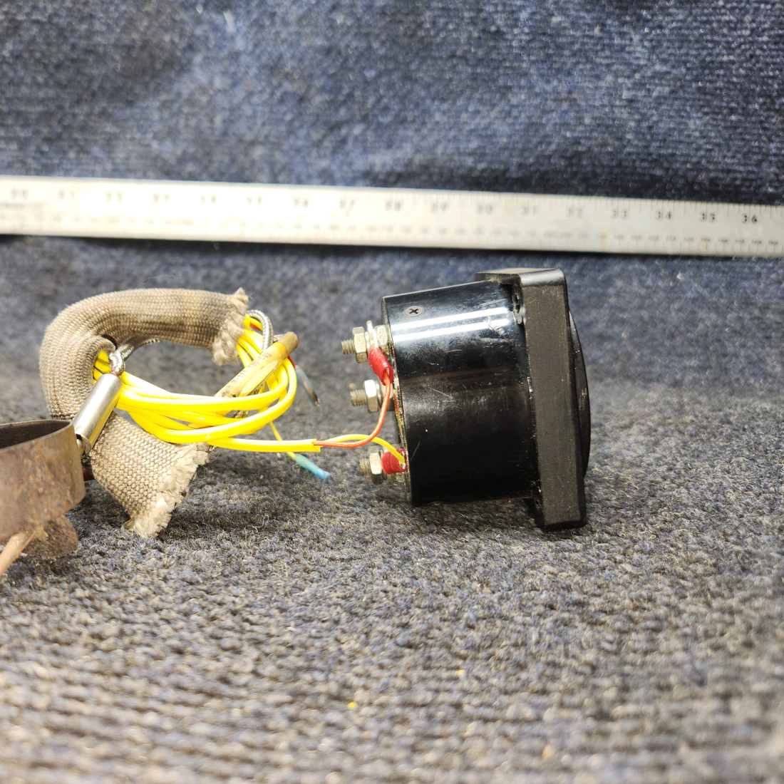 Used aircraft parts for sale, 46150 Alcor Cessna 172E EGT Exhaust Gas Temp Indicator with Probe