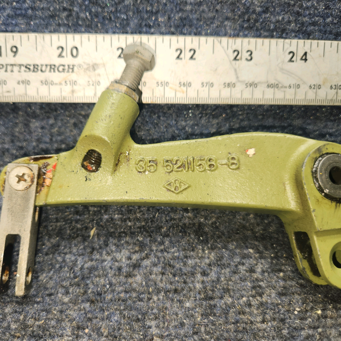 Used aircraft parts for sale, 35-521158-8 BEECHCRAFT 95-55B Aliron Belkcrank Assy RH