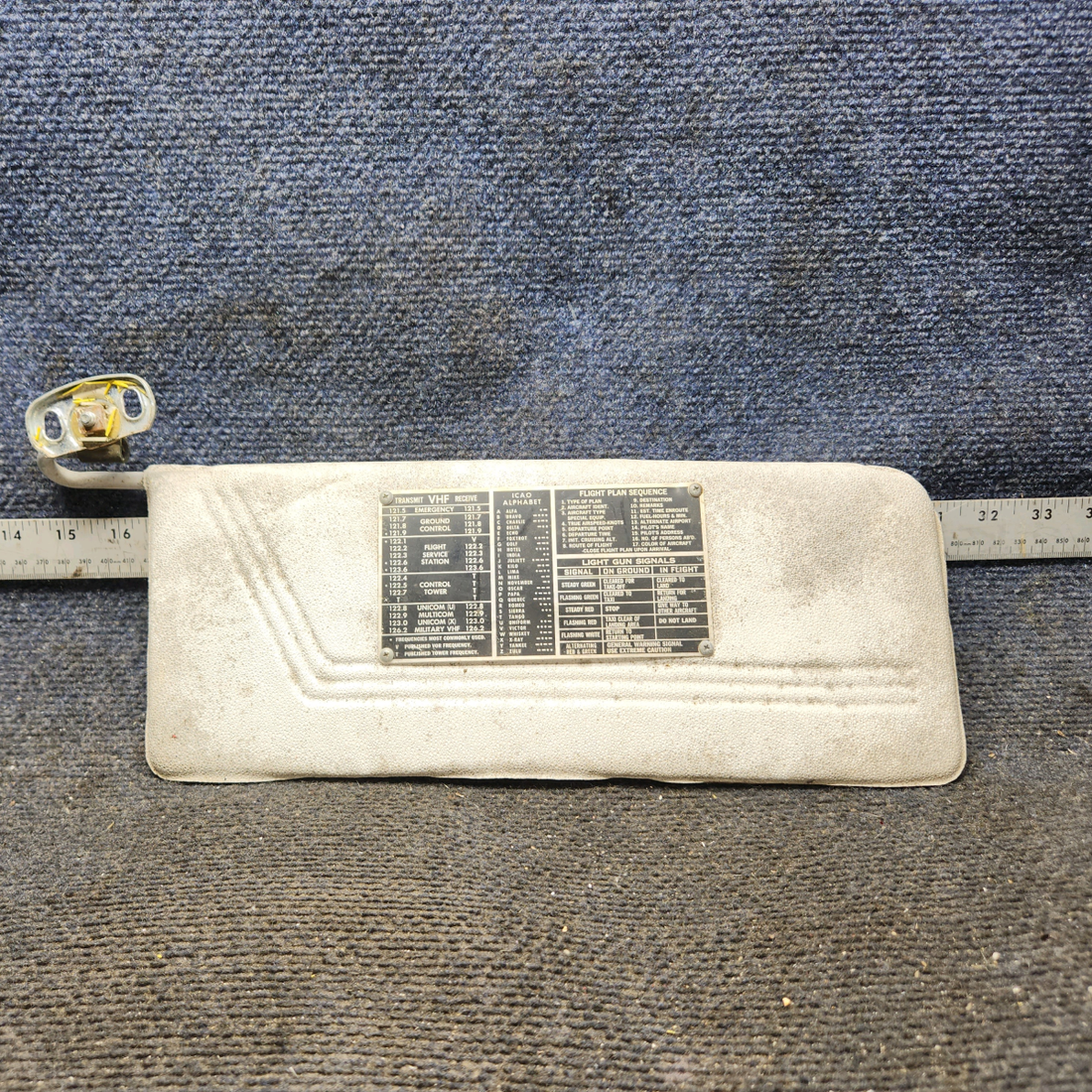 Used aircraft parts for sale, 0700122-13 cessna 150G Sun Visor – LH