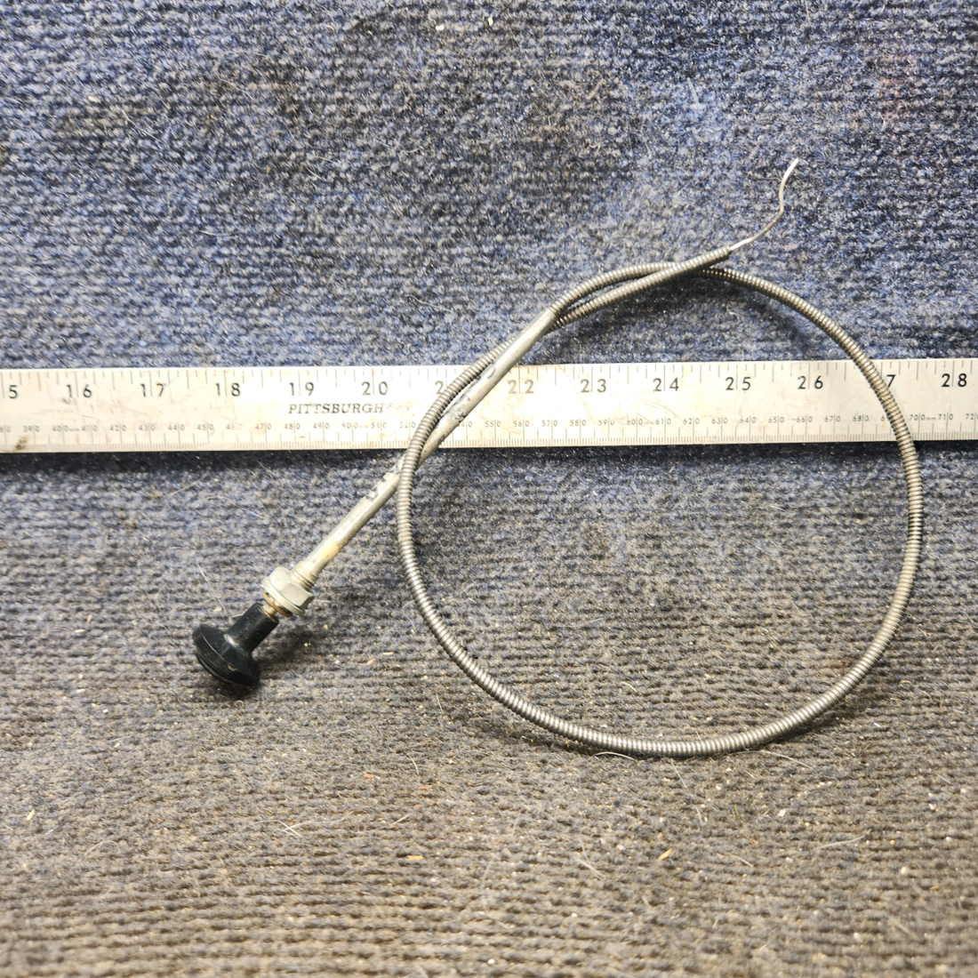Used aircraft parts for sale, S1239-47 cessna 172N Cabin Heat Control Cable – 28 in