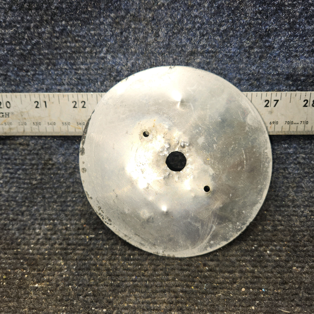 Used aircraft parts for sale, 0500246-11 Cessna 172F 36-Gallon Range Tank Selector Placard – Rare