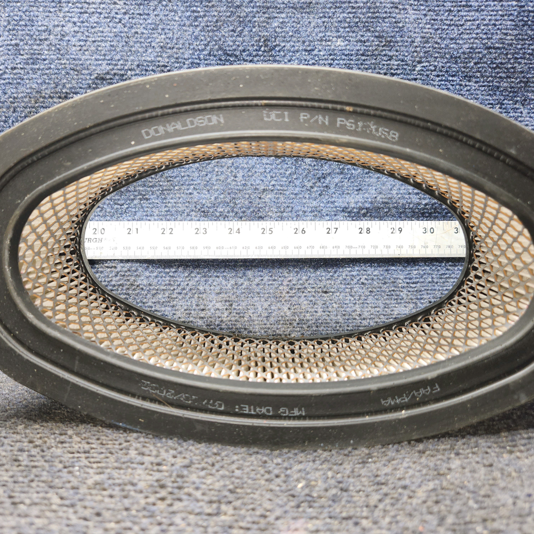 Used aircraft parts for sale, P617058 Donaldson PIPER PA28-140 Oval Piper Filter