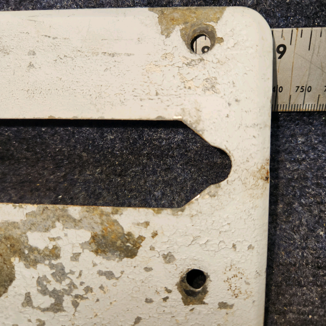 Used aircraft parts for sale, 0511071-3 Cessna 172F Plate Landing Gear Fillet - LH (Corrosion)