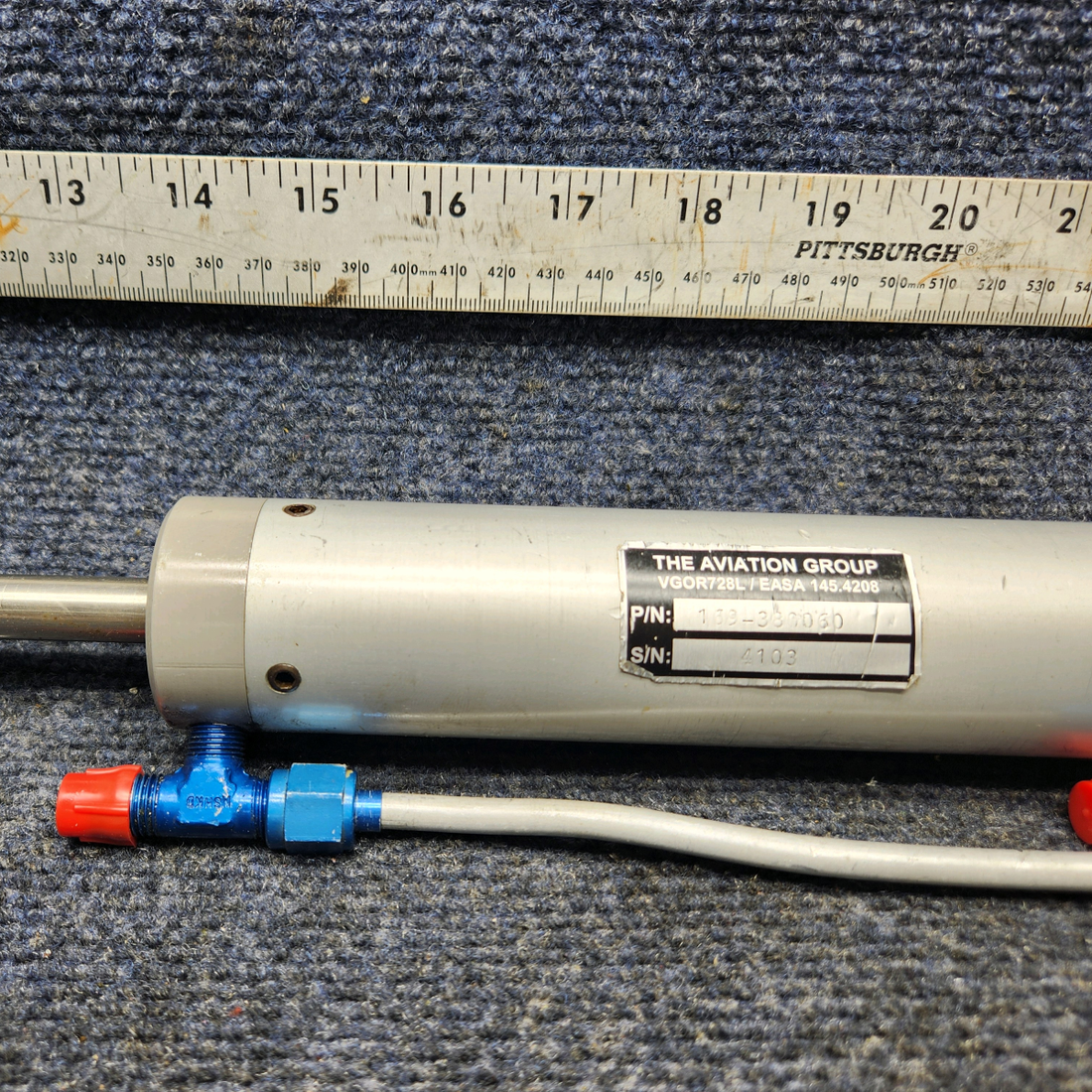 Used aircraft parts for sale, 69-380060-1 Beechcraft A24R Actuator Hydraulic Retract MGL