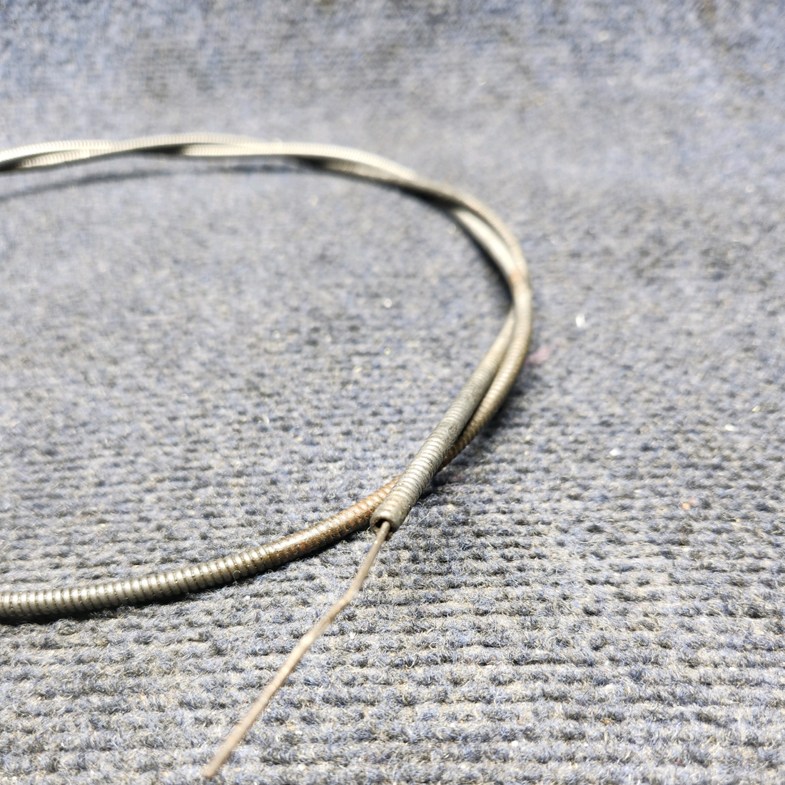 Used aircraft parts for sale, 35-380063-1 Beechcraft F33A ALTERNATE AIR CONTROL CABLE ASSEMBLY (56.5”)