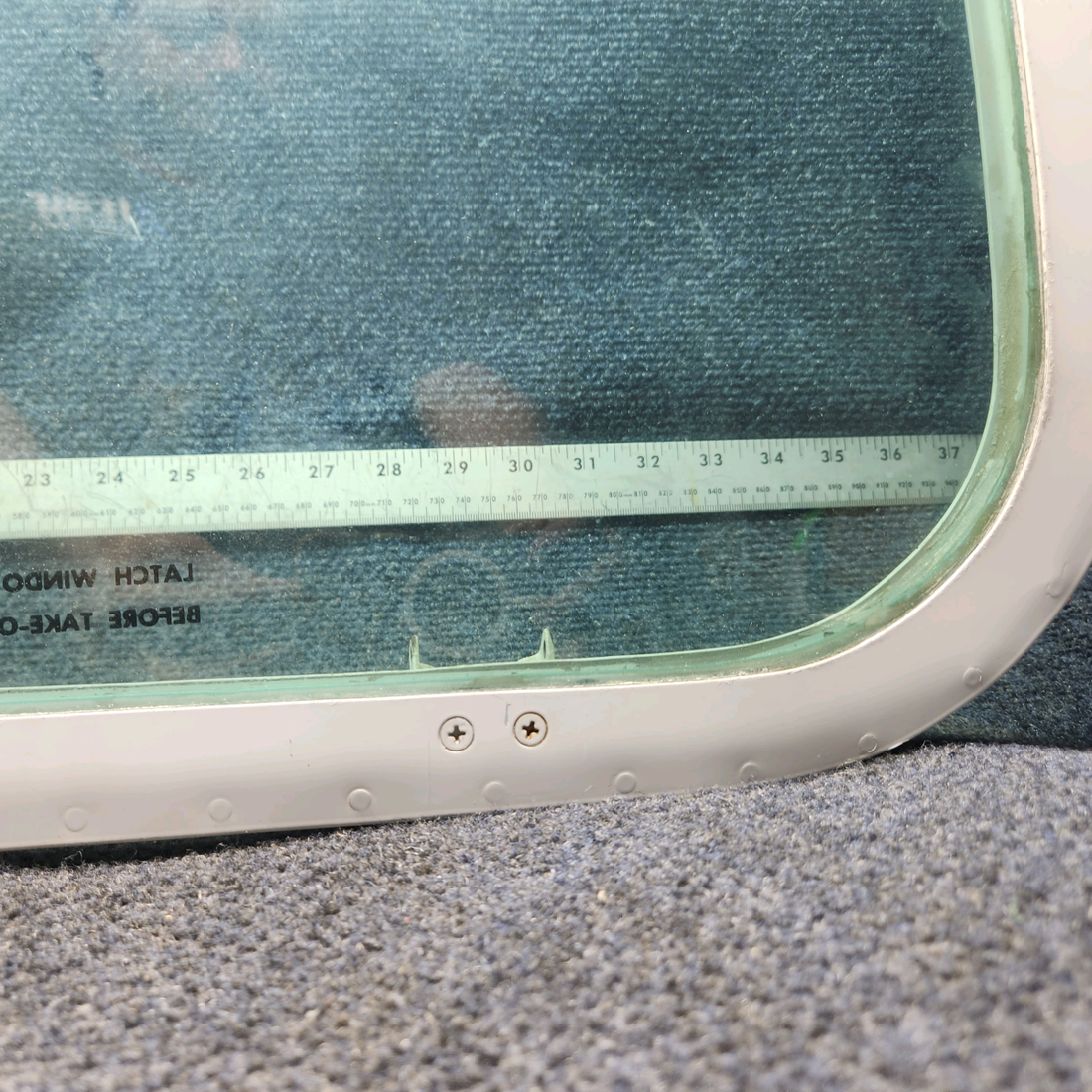 Used aircraft parts for sale, 35-410291-146 BEECHCRAFT 95-55B Cabin Rear Window Assembly - LH