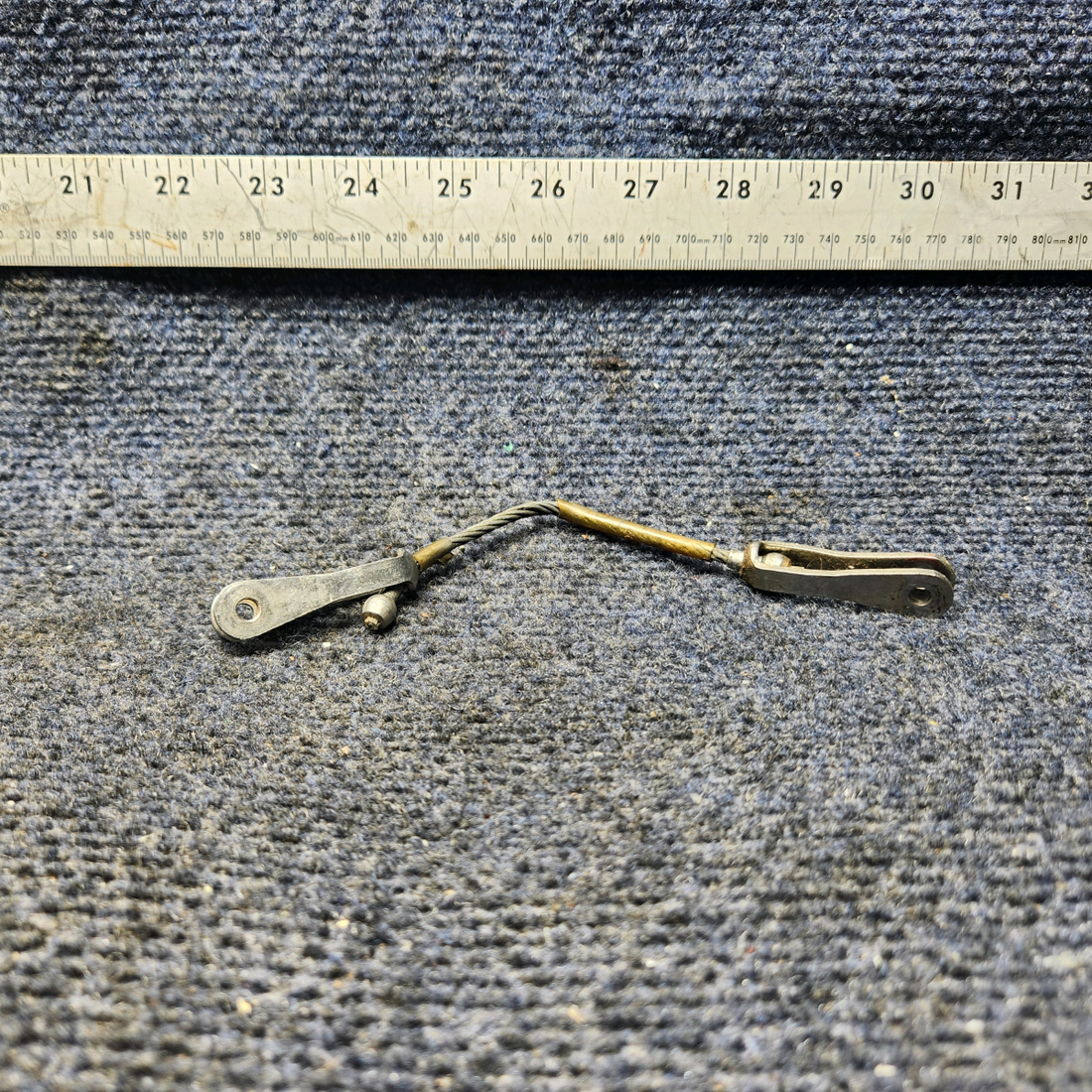 Used aircraft parts for sale, 20868-00 Piper PA28-140 Seat Belt Attach Cable Rear Side