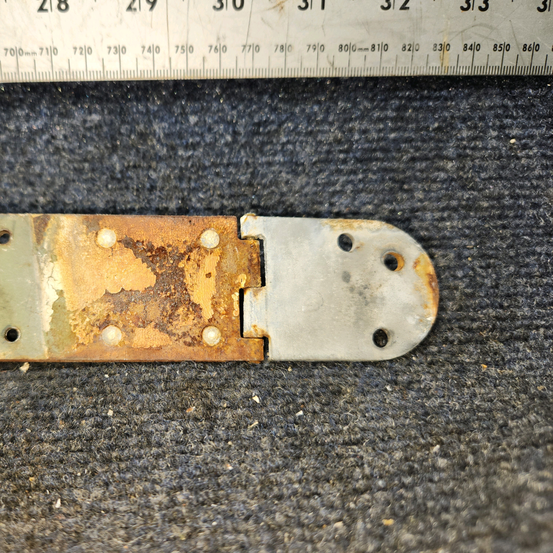 Used aircraft parts for sale, 0511237-1, 0511238-1 Cessna 172F Upper Cabin Door Forward & Aft Hinge - LH