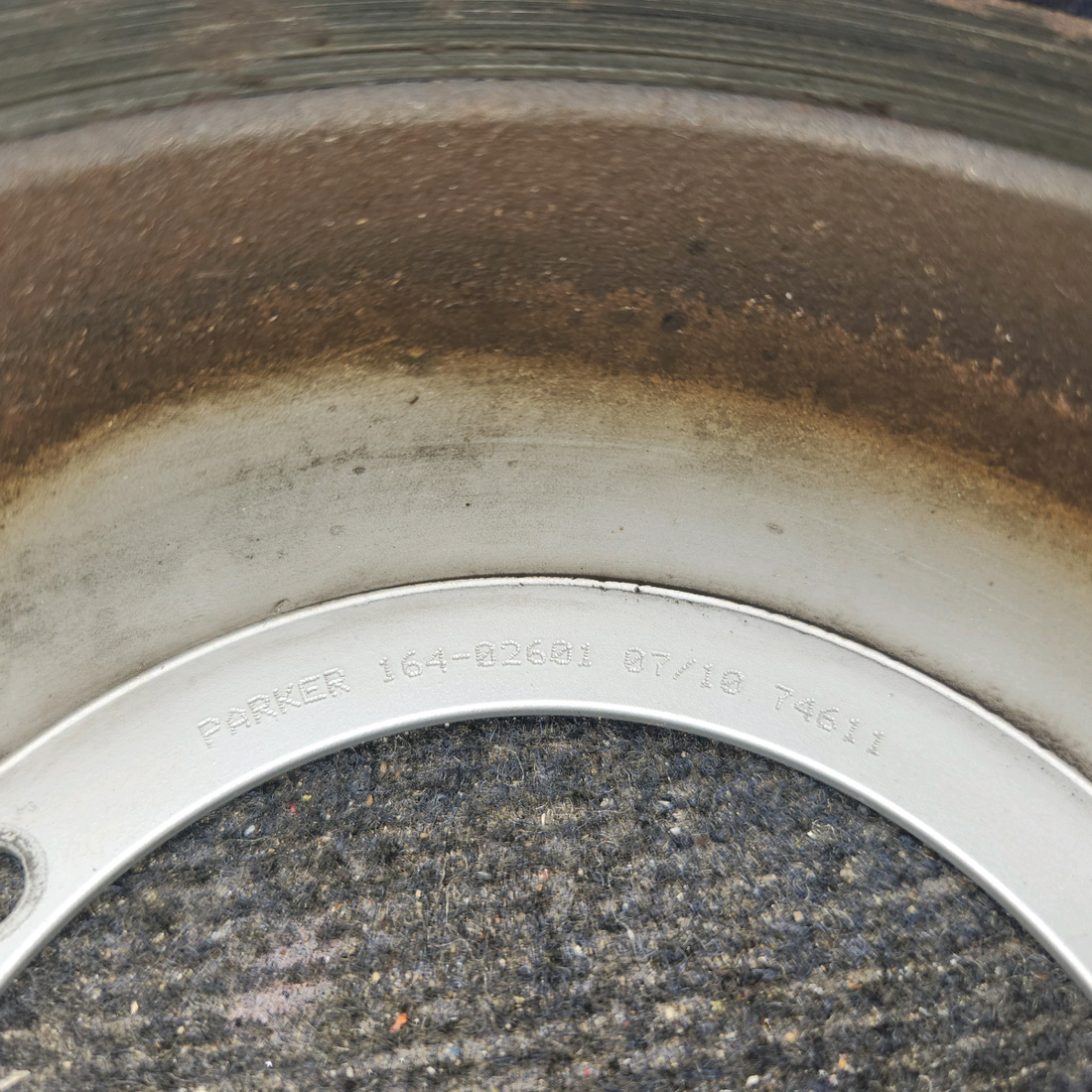 Used aircraft parts for sale, 164-26A Cessna 182G Brake Disc (0.2390" think)
