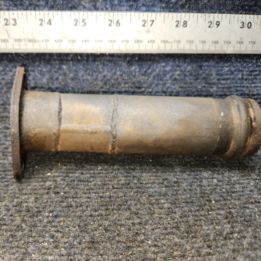 Used aircraft parts for sale, 0550176-13 Continental O-300 Cessna C175 Curved Exhaust Riser