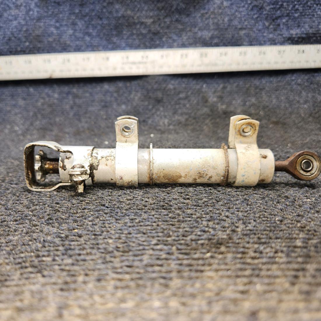 Used aircraft parts for sale, 0310293-2 cessna 150G Elevator Trim Tab Actuator with Guard & Clamps