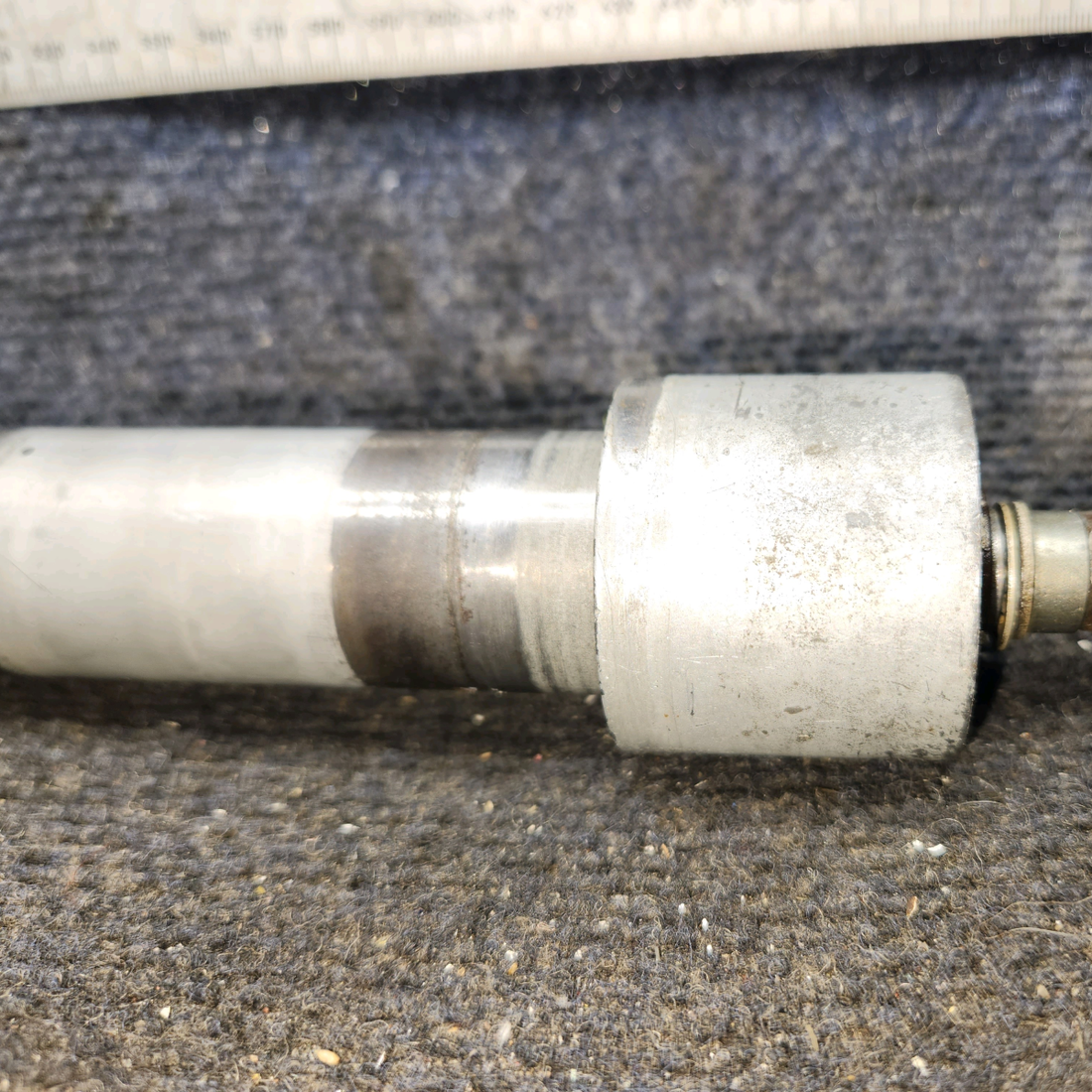 Used aircraft parts for sale, 0442142-1 cessna 150G Nose Gear Axle Tube with Ferrule Caps