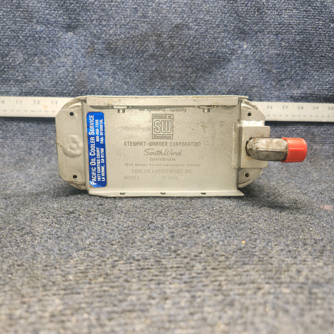 Used aircraft parts for sale, 8432S Beechcraft A24R Oil Cooler Assy