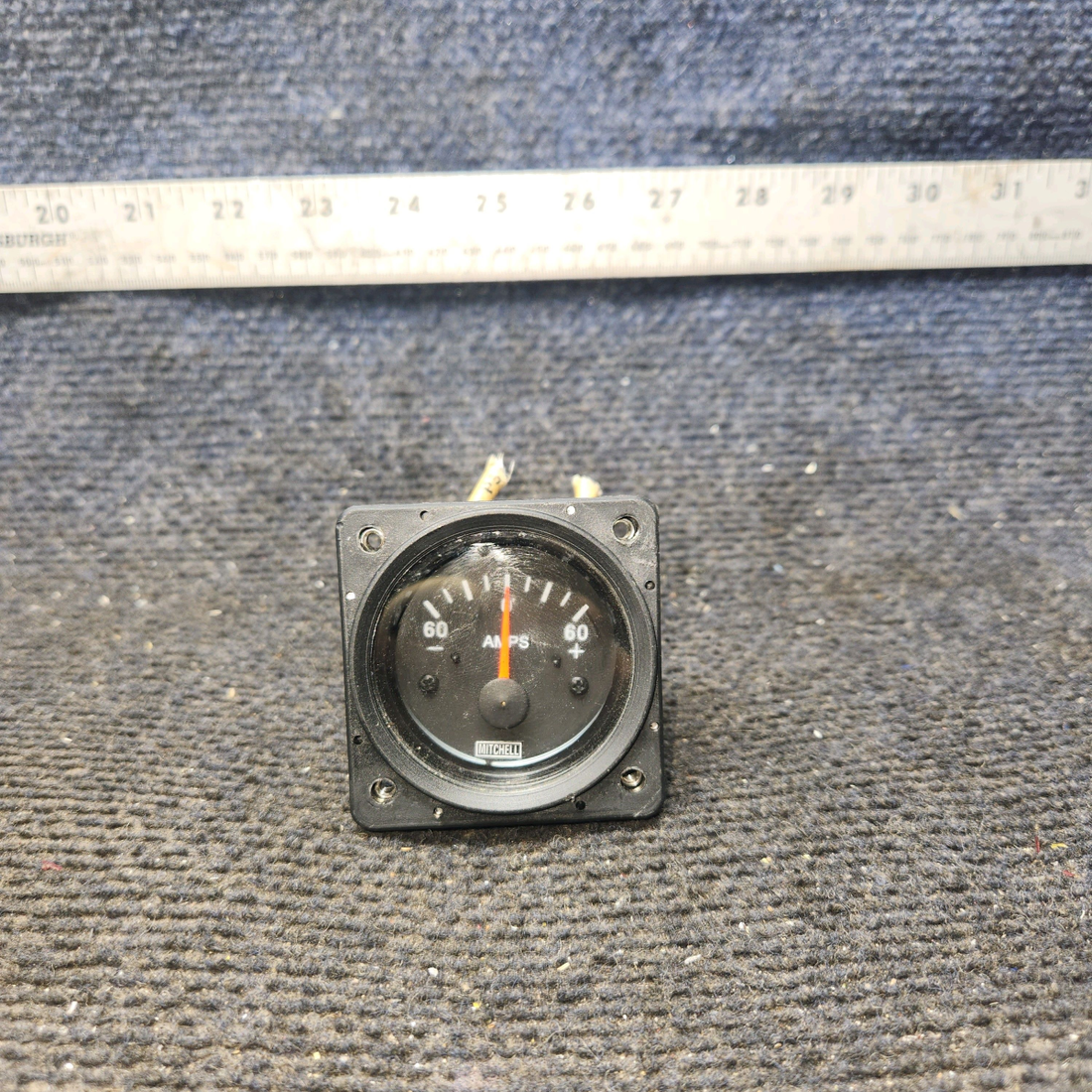 Used aircraft parts for sale, D1-211-5106 Mitchell Piper PA-28-140 Ammeter Amp Indicator Gauge