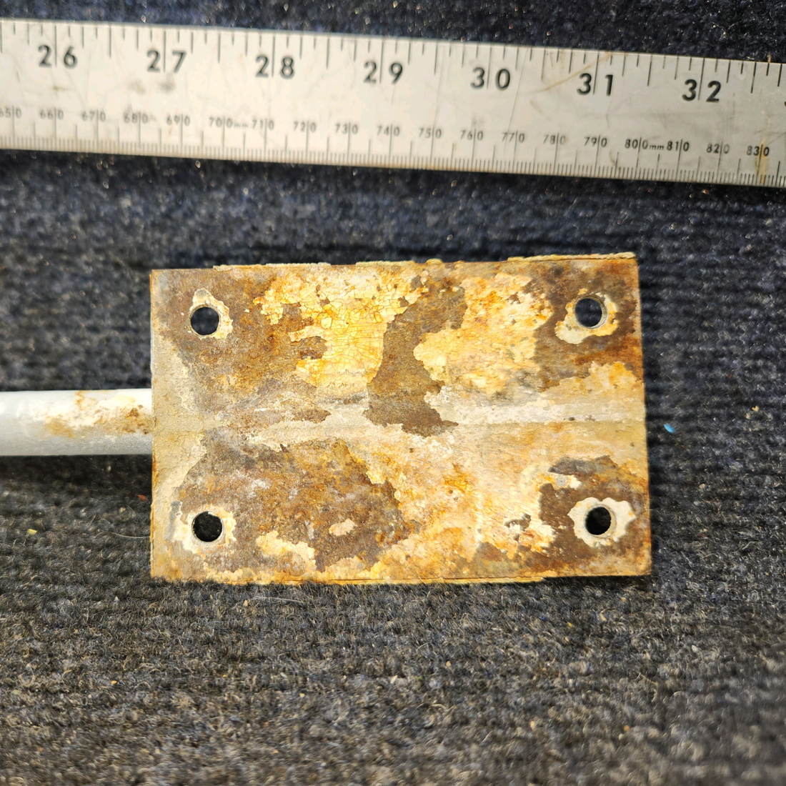 Used aircraft parts for sale, 65248-000 Piper PA28-161 Stabilator Trim Arm Assembly with Eye Bolt