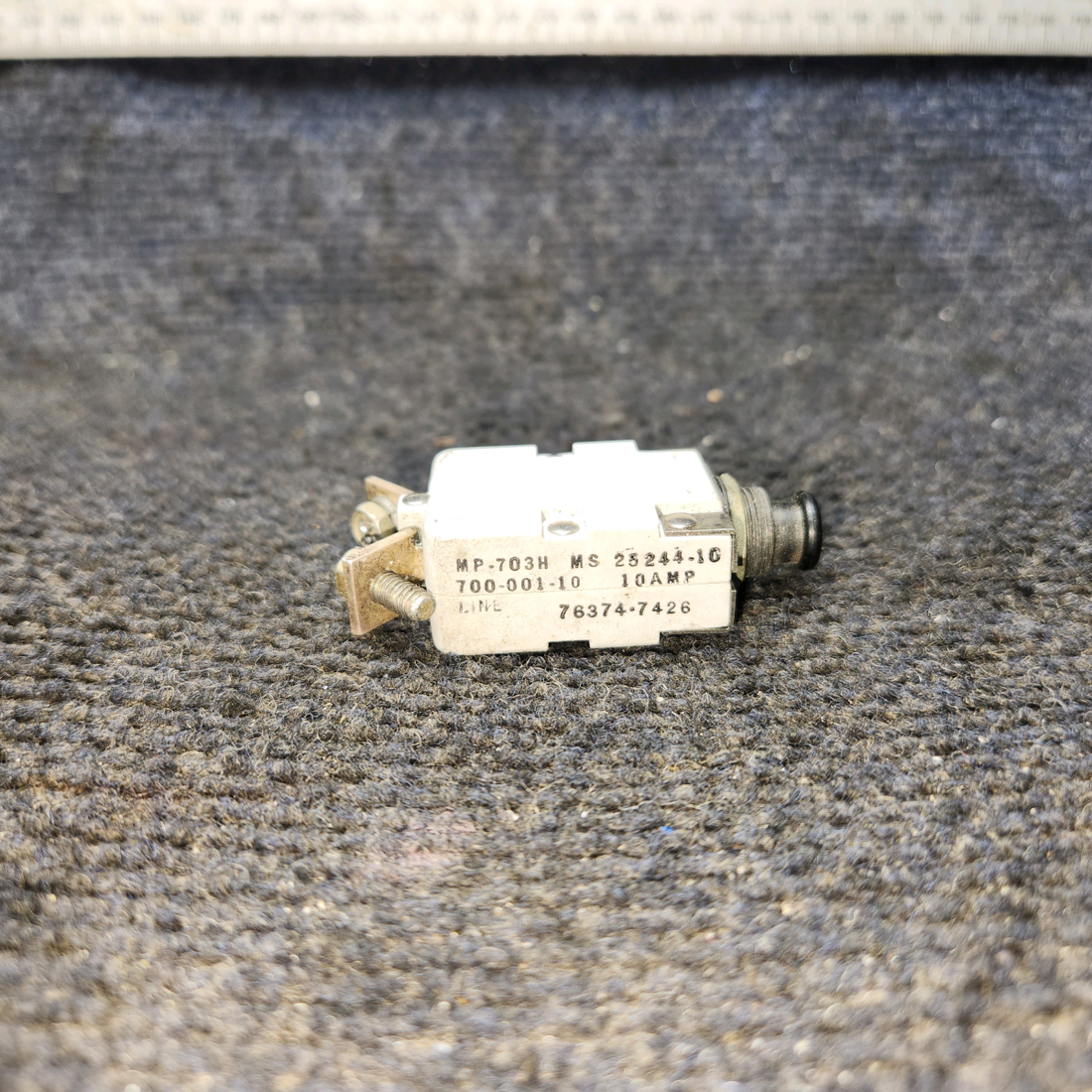 Used aircraft parts for sale, 700-001-10 Breaker Mfg Cessna 172E Pull Braker 10 AMP
