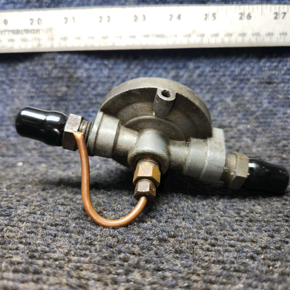 Used aircraft parts for sale, 35715-003 Piper PA28-161 Fuel Gascolator with Drain Valve