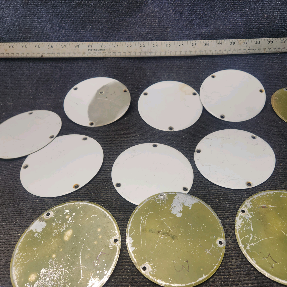 Used aircraft parts for sale, S225-1 Cessna 172E Inspection Cover Plate - Set of 33