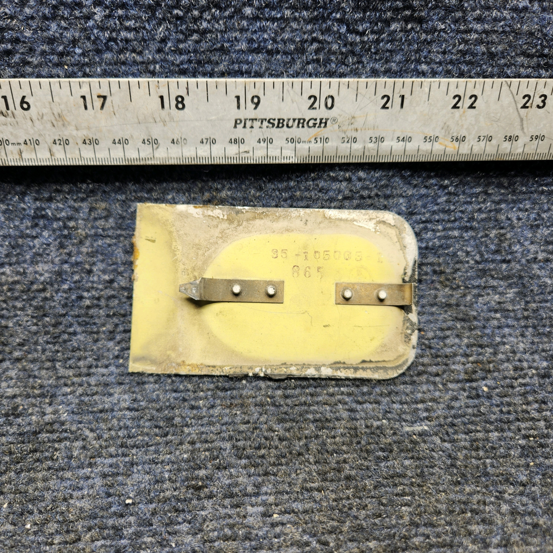 Used aircraft parts for sale, 35-105005-18 Beechcraft F33A L/H UPPER FWD FRONT WING ATTACH BOLT PANEL