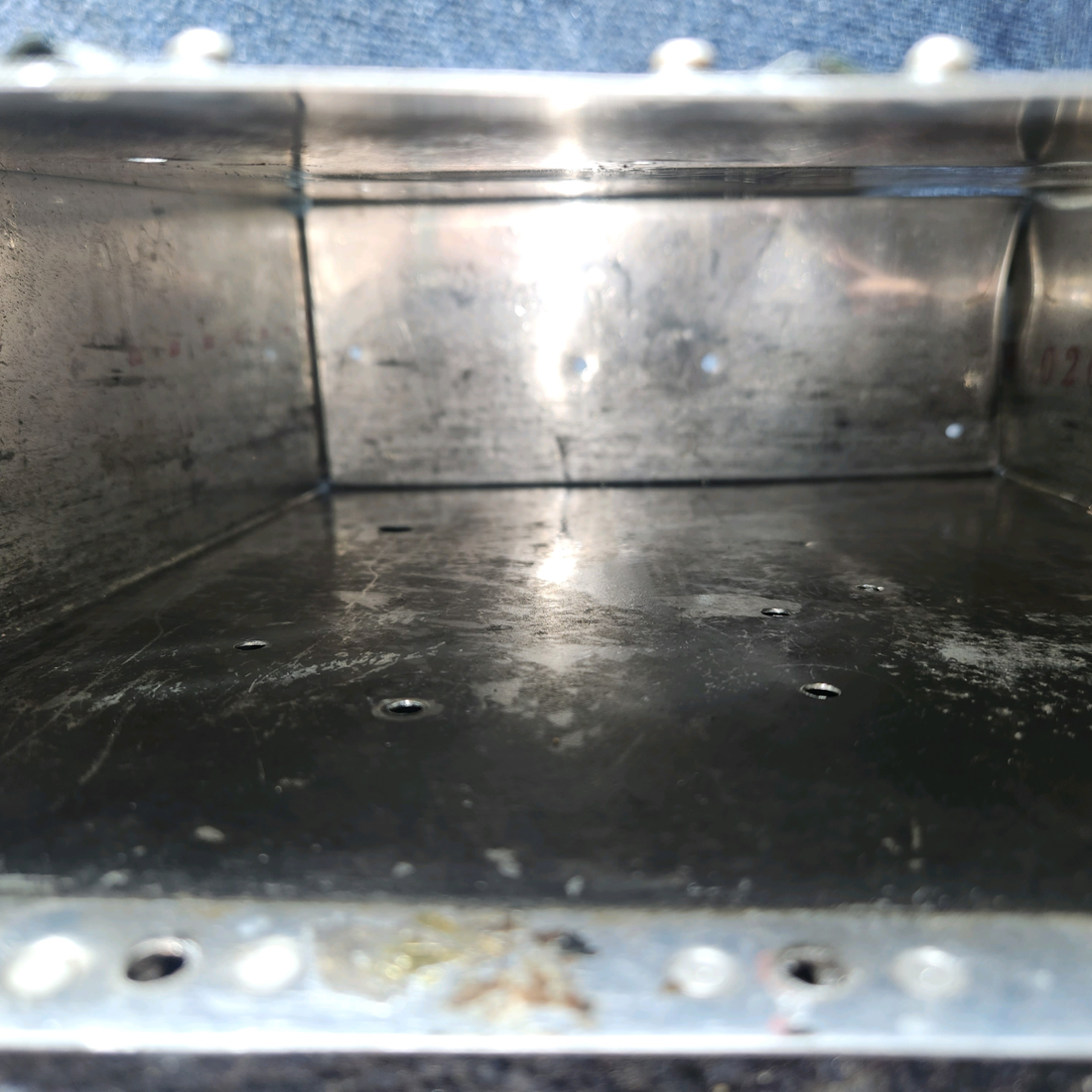 Used aircraft parts for sale, 0513320-8, 0513321-1 Cessna 172 E Map Box & Door Assembly - Black