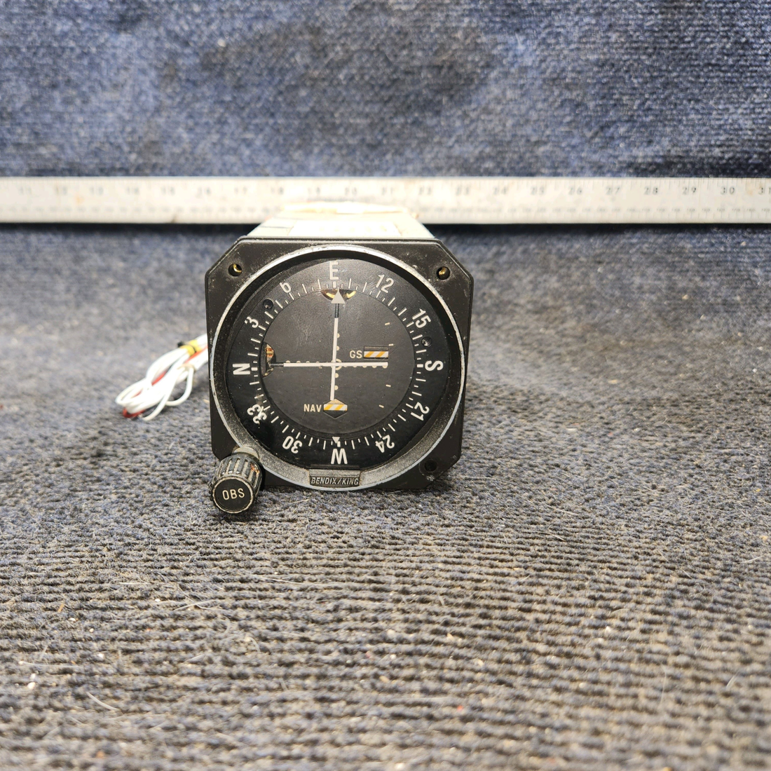 Used aircraft parts for sale, 066-3056-01 King Radio KI-209 piper PA-28-181 VOR-LOC-Glideslope Indicator with Mods (Volts: 11-33)