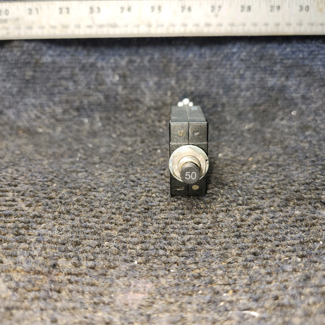Used aircraft parts for sale, W23-X1A1G-50 Tyco Electronics Cessna 172E Circuit Breaker, 50 Amps