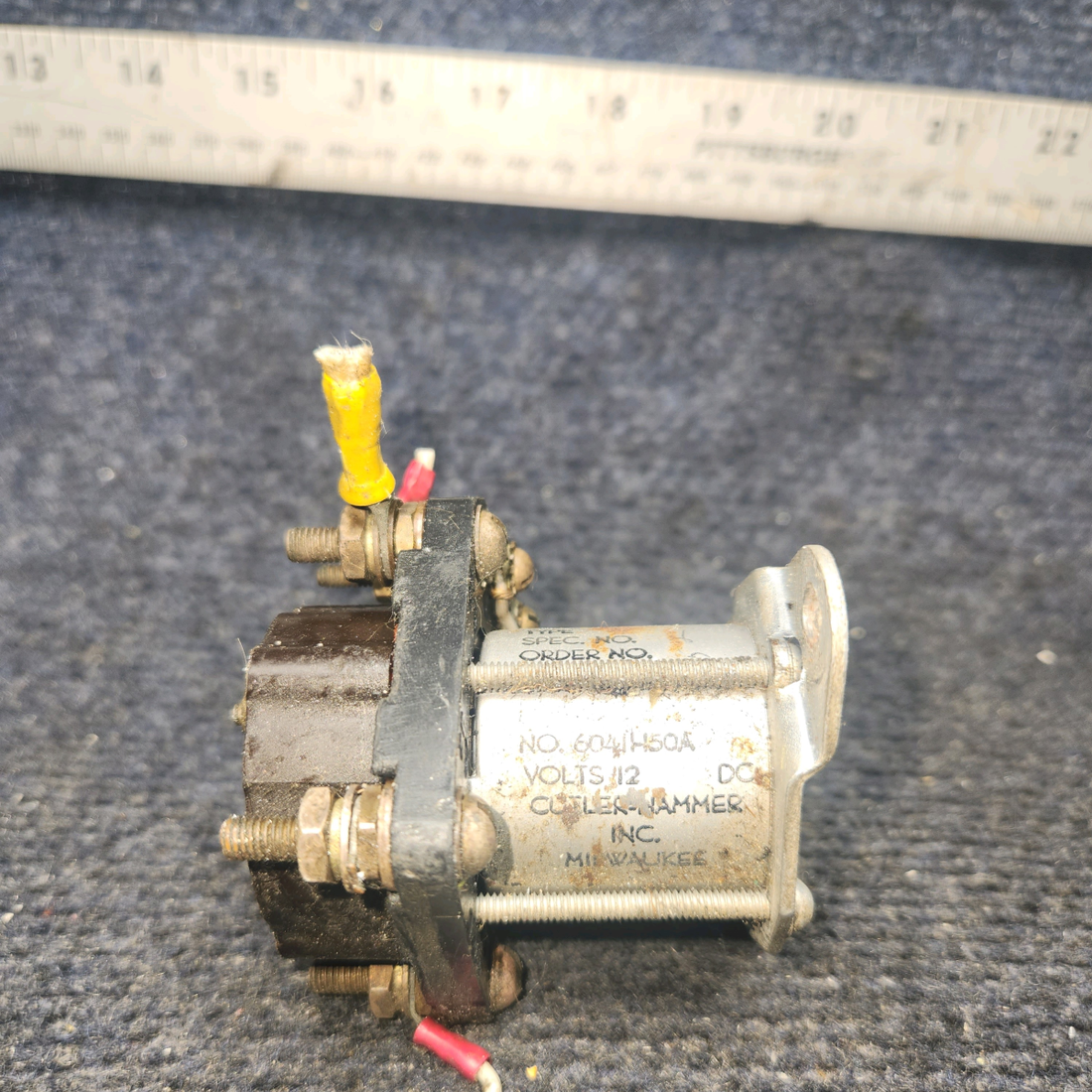 Used aircraft parts for sale, 6041H50A Beechcraft A24R Relay Solenoid 12 Volts