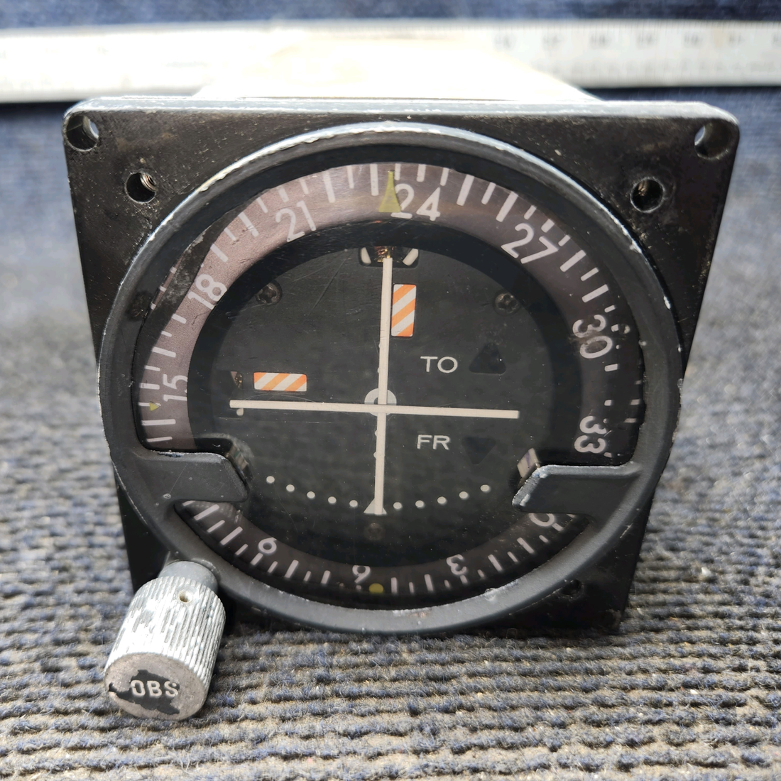 Used aircraft parts for sale, 066-3025-01 King KI-214 Cessna 172 Course Select Indicator with  connector