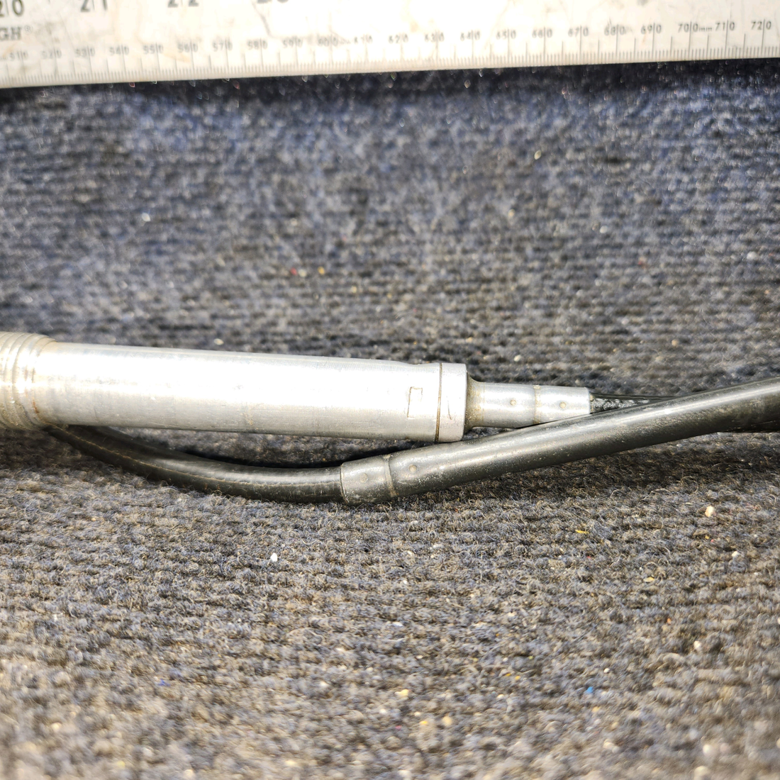 Used aircraft parts for sale, 35-944046-7 BEECHCRAFT F35 Propeller Control Cable – 52 7/8" Length