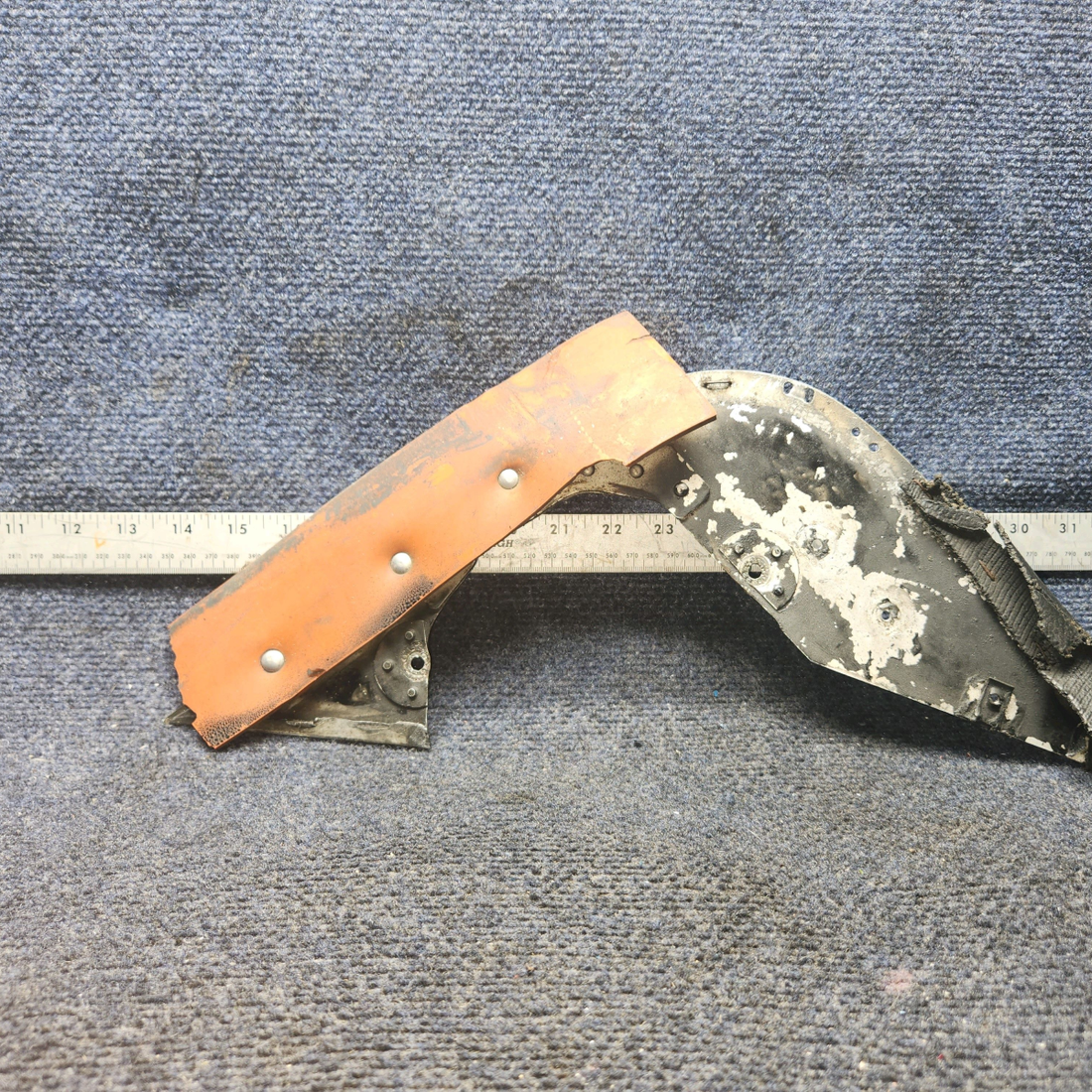 Used aircraft parts for sale, 63612-11 Lycoming O-320 Piper PA28-140 Baffle Assembly Right Side Front