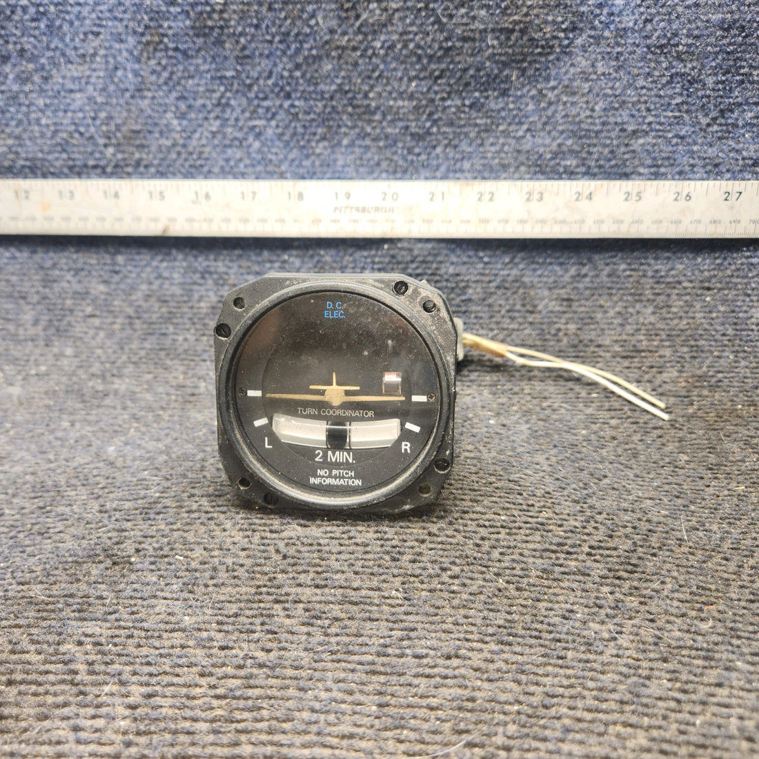Used aircraft parts for sale, C661003-0506 RC Allen / Kelly Manufacturing piper PA-28-181 Turn Coordinator Indicator (11-30V)