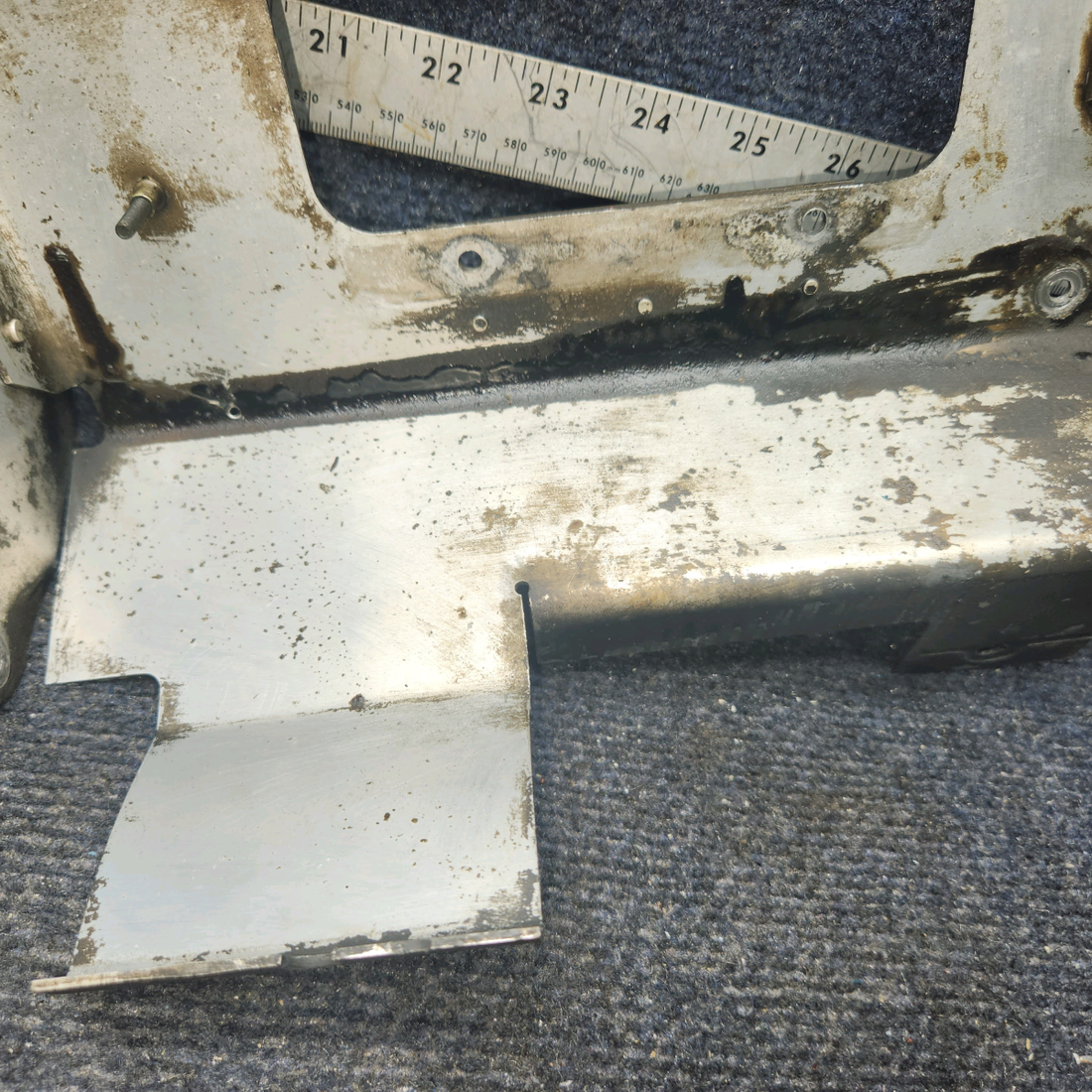 Used aircraft parts for sale, 63610-000 Lycoming O-320 Piper PA28-140 Front Baffle - LH