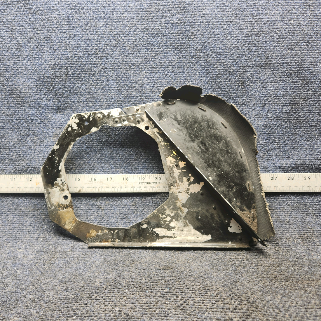 Used aircraft parts for sale, 63613-00 Lycoming O-320 Piper PA28-140 Baffle Assembly Left Side Front