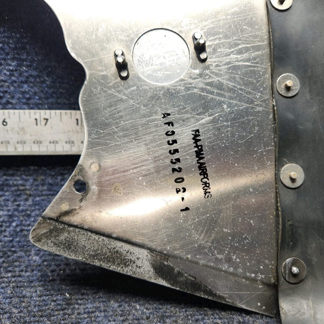 Used aircraft parts for sale, 0555202-1 CESSNA 172K BAFFLE ASSEMBLY #4 CYLINDER