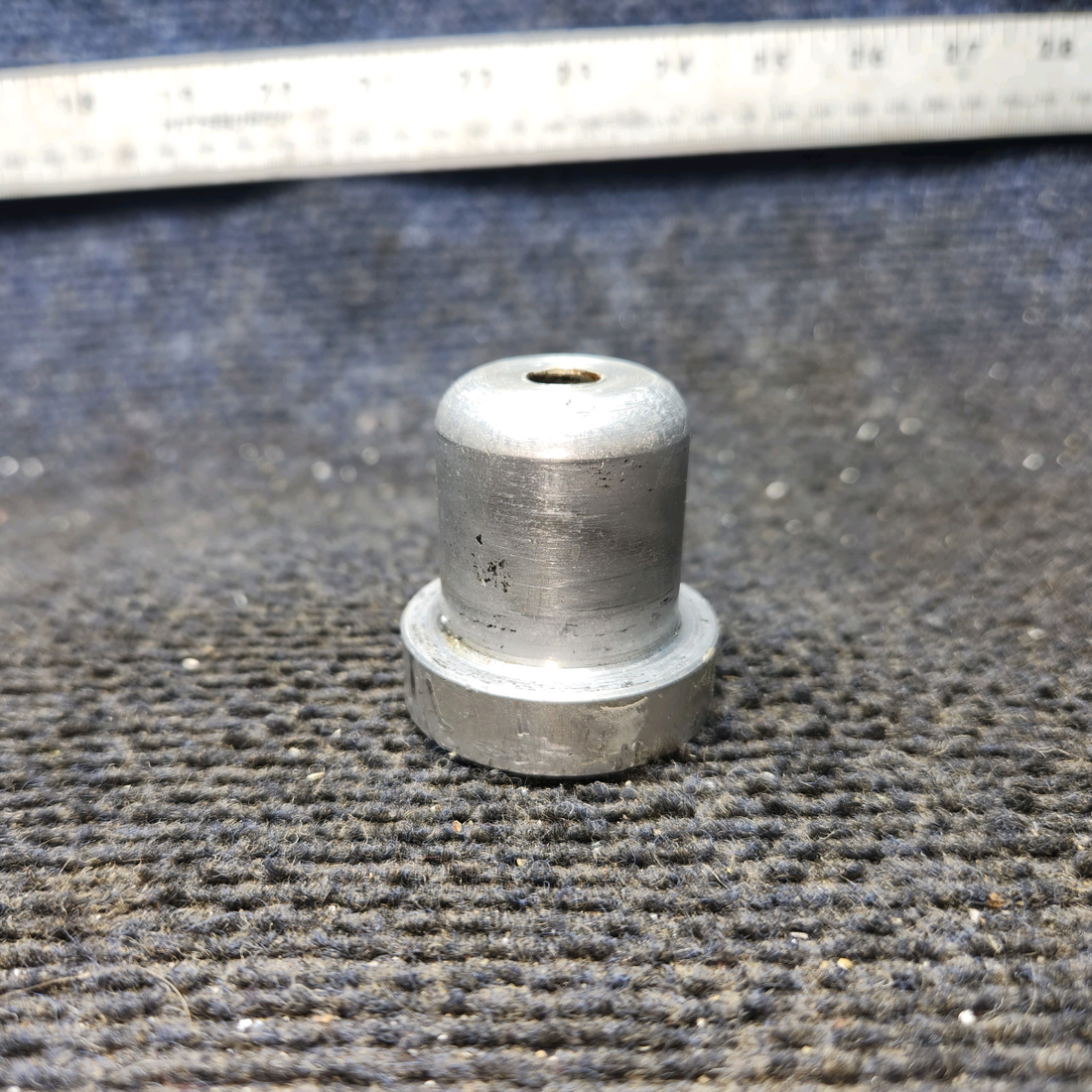 Used aircraft parts for sale, 1442001-2 Cessna 182G Nose Wheel Axle Bolt Bucket (Aluminum)