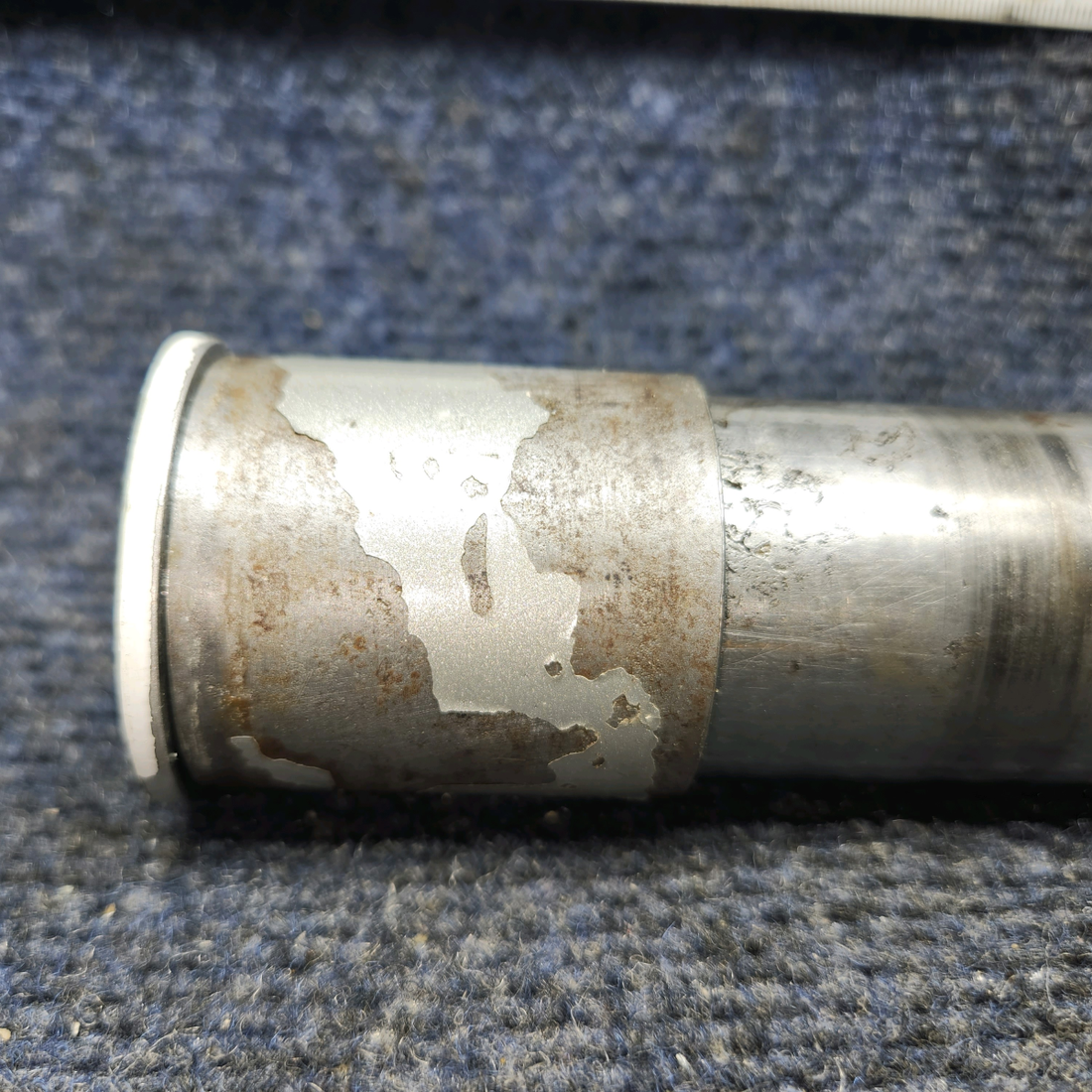 Used aircraft parts for sale, 86062-086 / 20825-000 PIPER PA-24-250 Landing Gear Wheel Axle Tube Assembly w Spacers & Ferrules