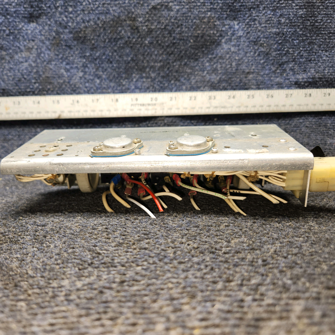 Used aircraft parts for sale, 35212-000 Piper PA28-161 Switch Panel Assembly w/ Potentiometers