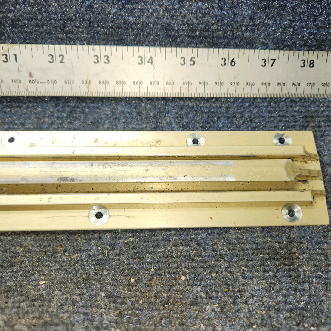 Used aircraft parts for sale, 0511240-6 McFarlane Aviation Cessna 172E Seat Rail – Inboard RH