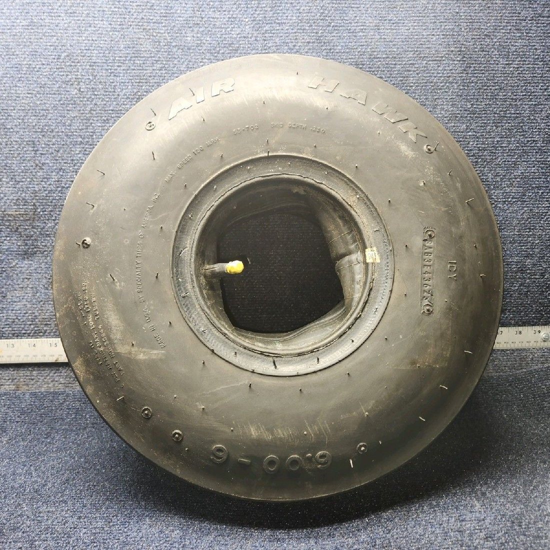 Used aircraft parts for sale, 30843 Air Hawk piper PA-28-181 6.00-6 4-Ply Type III Aircraft Tire with Tube
