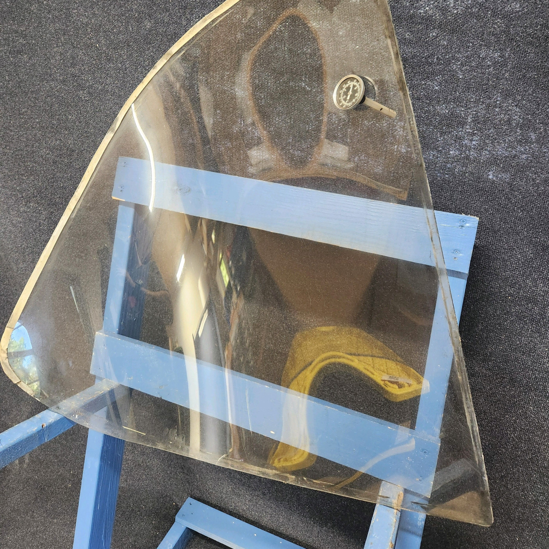 Used aircraft parts for sale, 69220-022 Piper PA32RT-300 LH TINTED WINDSHIELD WITH OAT GAUGE