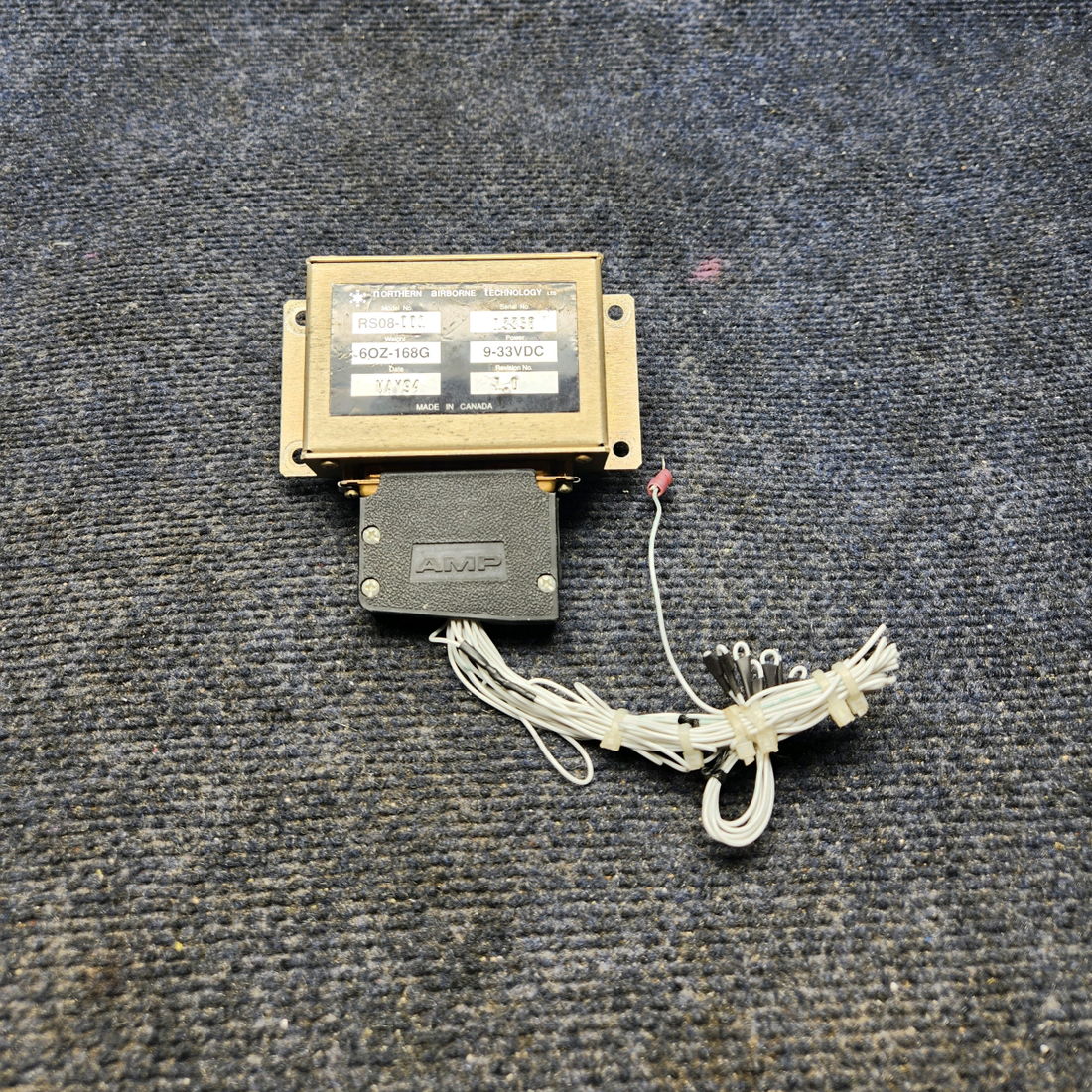 Used aircraft parts for sale, RS08-001 Airborne RS08-001 MOONEY M20J REMOTE SWITCH  WITH CONNECTOR