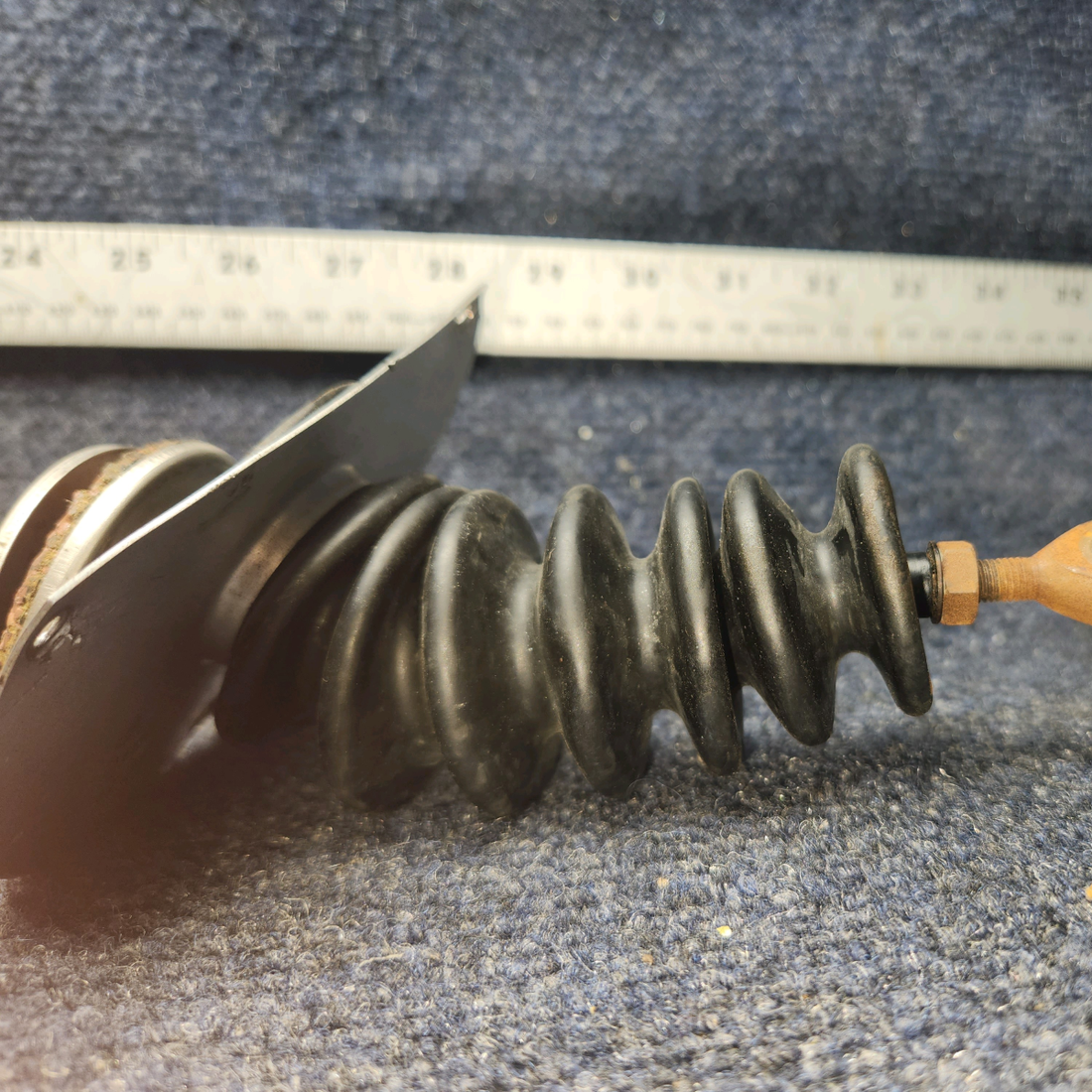 Used aircraft parts for sale, 63327-00 Piper PA28-140 Nose Wheel Control Rod Assy - One Rod end missing