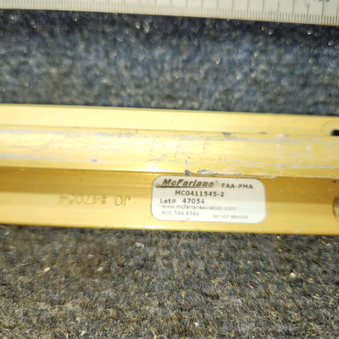 Used aircraft parts for sale, MC0411545-2 cessna 150G Inboard Seat Rail