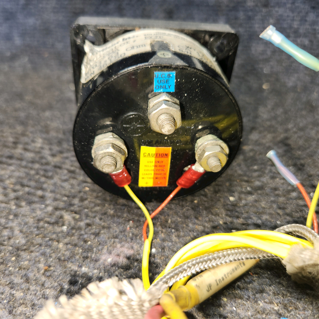 Used aircraft parts for sale, 46150 Alcor Cessna 172E EGT Exhaust Gas Temp Indicator with Probe