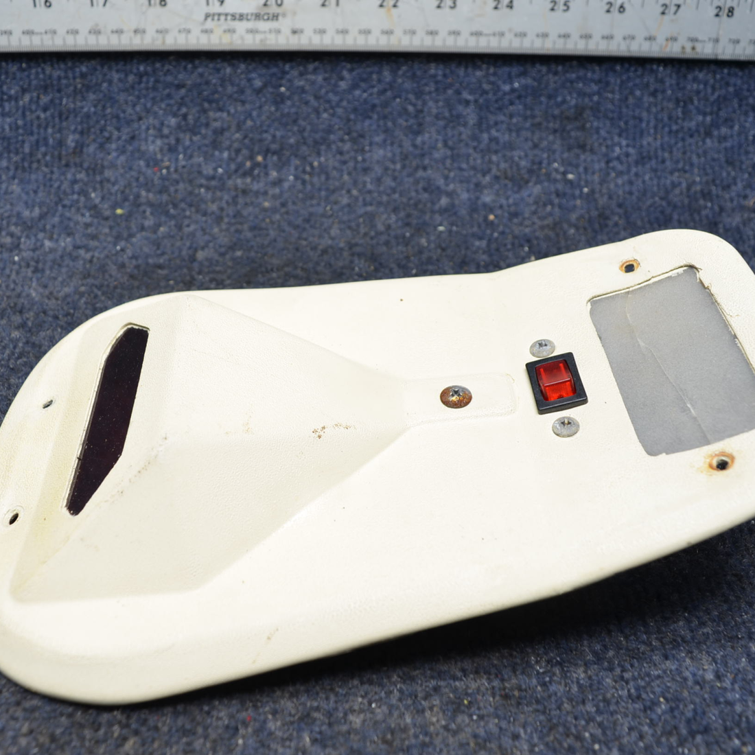 Used aircraft parts for sale, 0710103-1 Cessna C175 COVER PLATE CABIN LIGHT