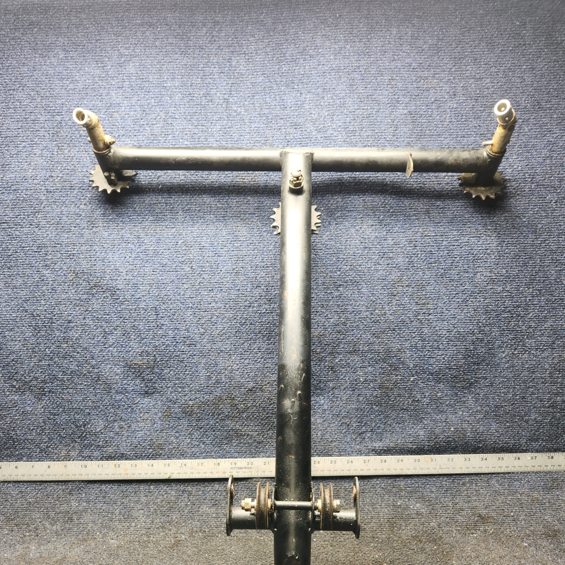 Used aircraft parts for sale, 62703-033 Piper PA-28-140 Tee-Bar Control Column Assembly
