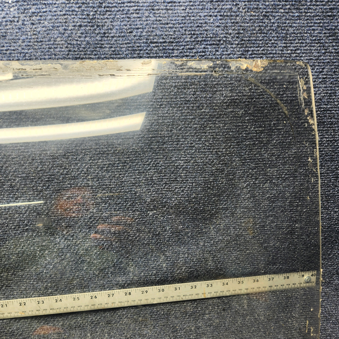 Used aircraft parts for sale, 65826-005 PIPER PA28-161 Warrior III WINDOW FRONT LEFT ASSEMBLY W/ STROM WINDOW