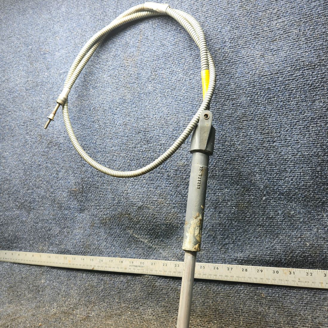 Used aircraft parts for sale, 45-521212-604 Beechcraft 35-33 Flap Actuator w/ Flex Shaft