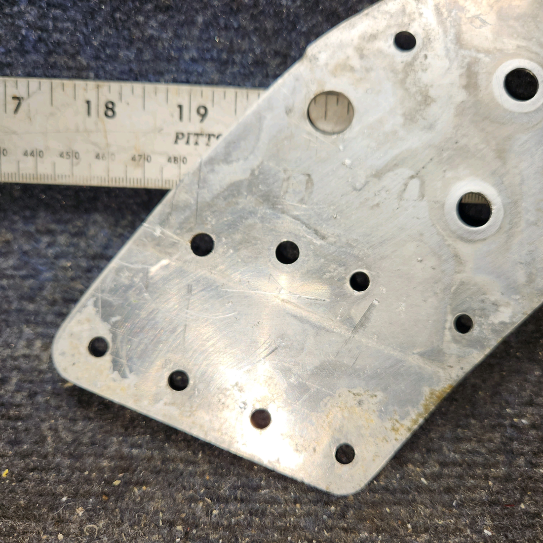 Used aircraft parts for sale, 0713495-14 Cessna 172E Bulkhead Plate reinforcement RH